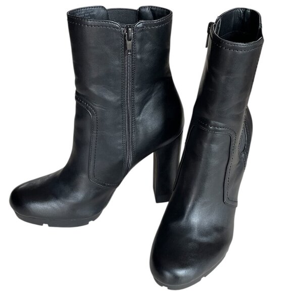 Bar III Shoes - Bar III Women's Graciie P Faux Leather Ankle Boots Black, Size 9